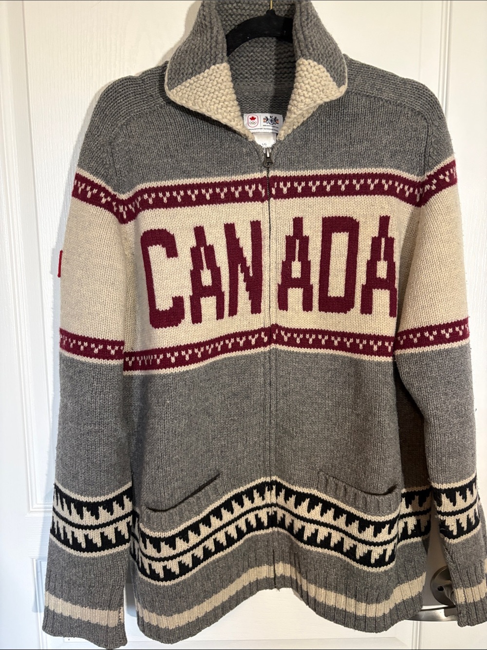 Olympics Canada wool zip up